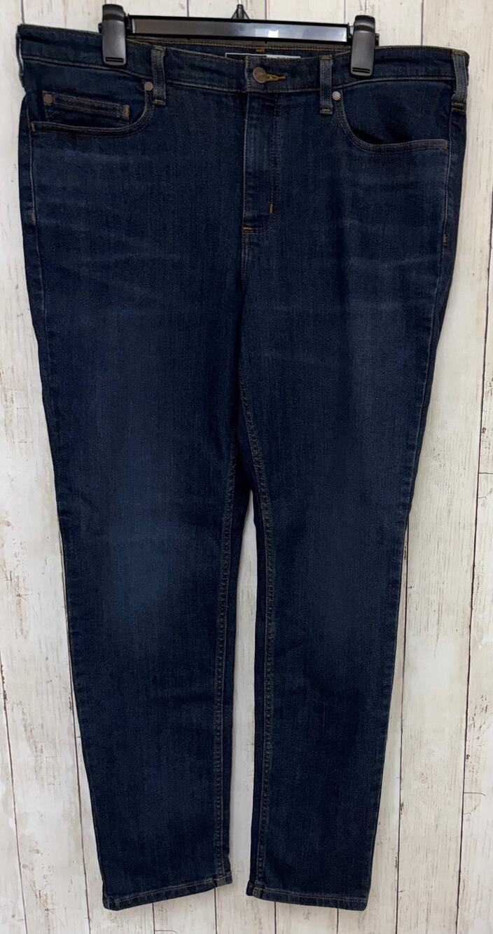 Carhartt Womens Rugged Flex Slim Fit Tapered Jeans Size 18 Tall Dark Wash NWT